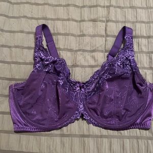 Purple Lace Underwire Bra